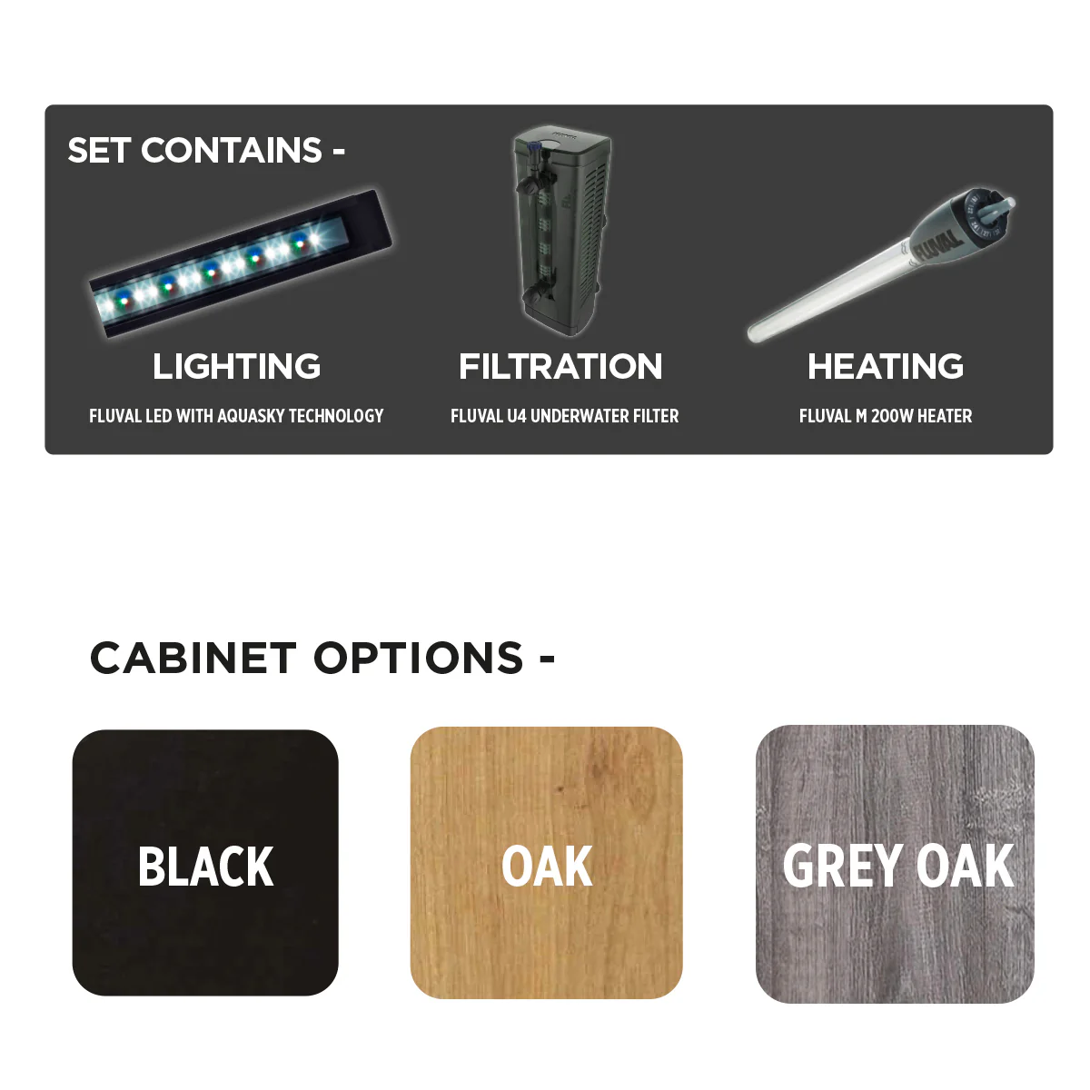 Fluval Roma 200 BT LED Aquarium & Cabinet - Image 6